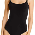 New. Beth Richards black chain swimsuit. Retails $260. Black Size M Photo 0