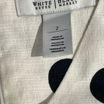 Polka Dots Midi Dress White Size 2 Photo 1