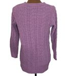 J Jill lilac chenille cable knit Crewneck plush sweater size XSp petite Purple Photo 1