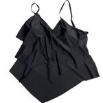 IN’VOLAND Women’s Black Swimsuit Top, Asymmetrical Hem Padded Size 18W New Photo 1