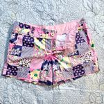 Lilly Pulitzer Callahan Shorts – Pink Patchwork Floral Preppy – Size 4 🧡 Photo 2