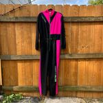 ASOS Collusion Brand Ski Style Indoor/outdoor Jumpsuit size 10â black pink retro Photo 1
