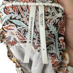 Anthropologie  Printed Ruffle Blouse Sz Small Photo 8