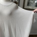 ALLSAINTS Aster Tee Top Relaxed Asymmetrical Ivory Ecru Open Knit L Photo 4