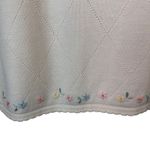 Alfred Dunner Vintage 1980's Floral Embroidered Sweater Size PL Photo 3