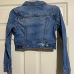 Old Navy  Distressed Faded Crop Jean Jacket Size XS Photo 2