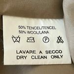 Cour Carre Women's Brown Mock Neck Sleeveless Belted A Line Flare Dress Size 46 Photo 3