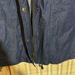 Woman Within Dark Blue Denim Zip and Snap Front Vest or Sleeveless Top 26/28 2X Photo 7