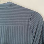 Jenni Kayne  Seersucker Blue Stripe Long Shirtdress size small with pockets Photo 11