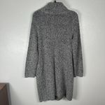 Pure J Jill Sweater Womens Small Fuzzy Knit Duster Cardigan Shawl Snap Pockets Gray Photo 3