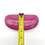 Max Studio  Women Glasses Case Pink White Geometric Hard Shell Protective‎ Holder Photo 6