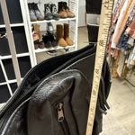 Vintage Genuine Leather Moto Jacket Crossbody Bag Black Photo 11