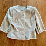 Leslie Fay  Suits Vintage Gray Checkered Jacket Blazer Womens 12 Photo 1