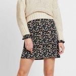 Free People  Say Hello Long Bell Sleeve Mini Dress Black Floral Small - Boho Chic Photo 1