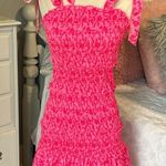 Tube Dress Tiered Form Fitting Pink Floral Size undefined Photo 1