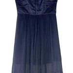 BCBGMAXAZRIA BCBG Max and Cleo Geometric Strapless Structured Semi Formal Dress Junior 12 Photo 0