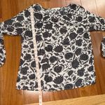 Loft Women's pink & brown floral boat neck long sleeve blouse Size M Photo 9