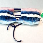 Splendid  Swim Top Tie Dye Stripe Reversible Soft Cup Bandeau Bikini Top Sz S NWT Photo 3