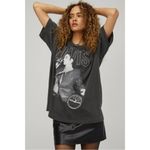 Free People Daydreamer Black White Elvis x Sun Records Merch Oversized T-Shirt Sz M Photo 2
