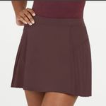 Kensie (Junior) Brown High-Rise Pleated Tennis Skort Photo 0