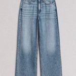 Rag and Bone  Logan Wide Leg Jeans Light Tone Linen High Rise 90s Y2K Sz 32 Photo 2