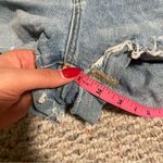 PacSun  High Rise Jean Mom Shorts Light blue Wash Lightly Distressed- Size 28 Photo 8