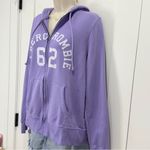 Abercrombie & Fitch  Zip Up Hoodie Jacket Size XL Purple Y2K Photo 4