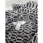 Nine West Nine‎ West women medium black and white long sleeve Button Up blouse Photo 7