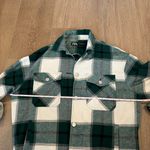 ZARA Green Plaid Shacket Photo 2