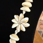 Vintage Cowrie shell Wedding Lei necklace 34” Photo 1