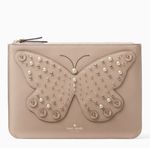 Kate Spade Pouch Larchmont Avenue Butterfly Gia Pouch NWT Photo 0