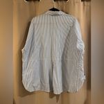 A New Day Women’s Blue Striped  Button Down Photo 1