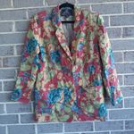 The Limited Vintage  red and blue flowery size small jacket Photo 0