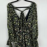 NEW Rococo Sand Hana Kaftan Dress Womens M Floral Printed Flowy Boho Maxi Black Size M Photo 10