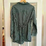 Liz Lange  maternity Henley flannel top size L Photo 1