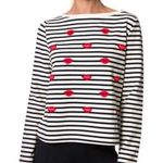 Betsey Johnson  Embroidered Kiss Pullover SzM Photo 0