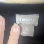 Chico's Classic Black Soft Rayon Long Sleeve Top Size Large (2) Capsule Wardrobe Photo 2