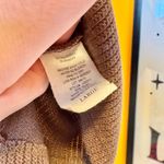 Olivia Rae  Brown Knit Turtleneck Tank Top Women’s Large Photo 4