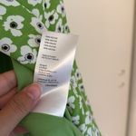 Maeve Anthropologie  Green Floral Casual The Lille Side-Slit Midi Skirt Size 12 Photo 3