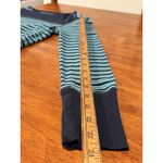 Eddie Bauer Y2K  Striped Teal Thermal Long Sleeve Shirt Medium Outdoors Snaps M Photo 5