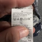 Old Navy Old Navy Shirt Womens Medium Blue Floral Long Sleeve Trim Cuff Pullover Top Photo 7