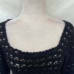 Handmade Crochet Open Womens Sweater Sz S Y2K Witchy Fairy Grunge Festival Goth Photo 1