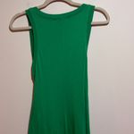 Michael Stars  Solange Green Maxi Tank Dress Knot Tie Front Slit Size Medium Photo 10