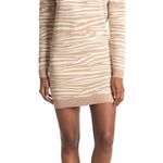 WAYF Intarsia Zebra Print Sweater Dress Size XS New with Tags Photo 0