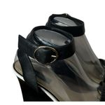 White House | Black Market Ashton Leather Ankle Strap Wedge Heel Sandals Chain 9 Photo 1