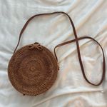 Brown Boho Round Rattan Bag Photo 1