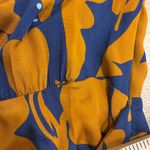 La Ligne Imogen Dress Silk Faux Wrap Floral Keyhole Maxi Dress Size L *FLAW Orange Size L Photo 6