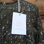 Mac Duggal  5124 Green Beaded Long Sleeve Evening Gown Size 6 Photo 14