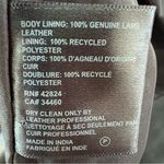 Reformation Veda Park Tie Waist Leather Jacket Shearling Sz S Photo 6