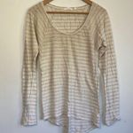 Athleta | Linen Striped Long Sleeve sz Small Photo 0